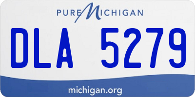 MI license plate DLA5279