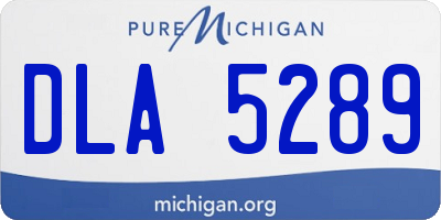 MI license plate DLA5289