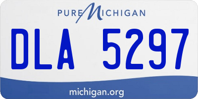 MI license plate DLA5297