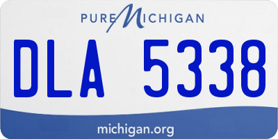 MI license plate DLA5338