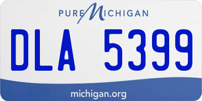 MI license plate DLA5399