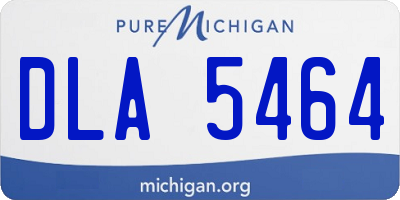 MI license plate DLA5464