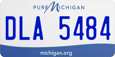 MI license plate DLA5484