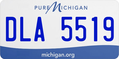 MI license plate DLA5519