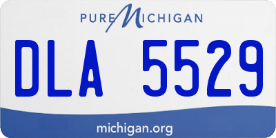 MI license plate DLA5529