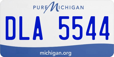 MI license plate DLA5544