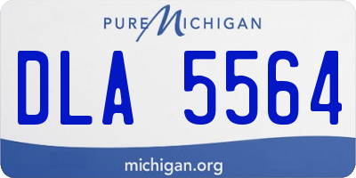 MI license plate DLA5564