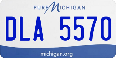 MI license plate DLA5570
