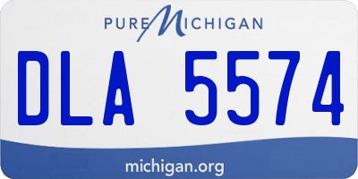 MI license plate DLA5574