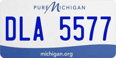 MI license plate DLA5577