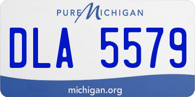 MI license plate DLA5579