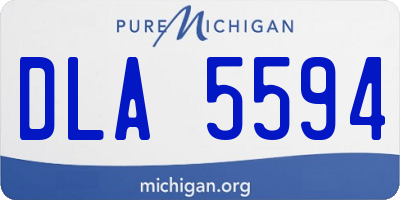 MI license plate DLA5594