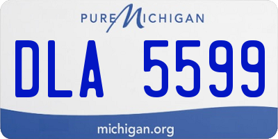 MI license plate DLA5599
