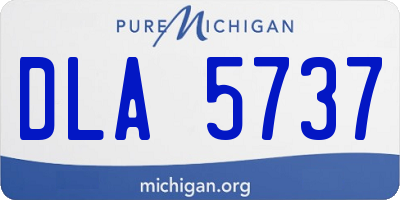MI license plate DLA5737