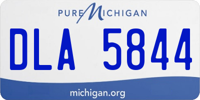 MI license plate DLA5844