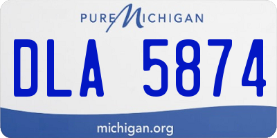MI license plate DLA5874