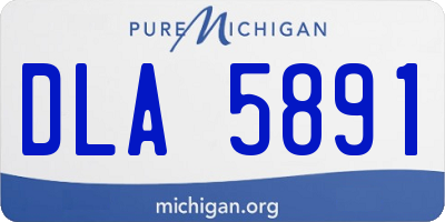 MI license plate DLA5891