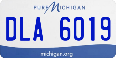 MI license plate DLA6019