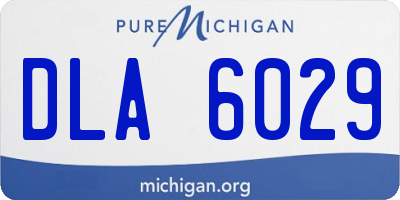 MI license plate DLA6029