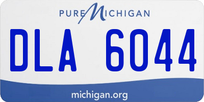 MI license plate DLA6044
