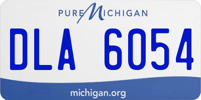 MI license plate DLA6054