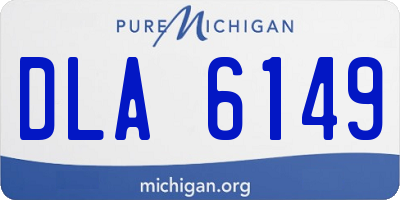 MI license plate DLA6149
