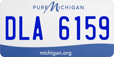 MI license plate DLA6159