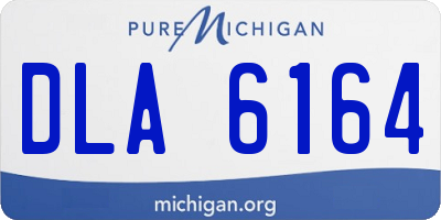MI license plate DLA6164
