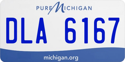 MI license plate DLA6167
