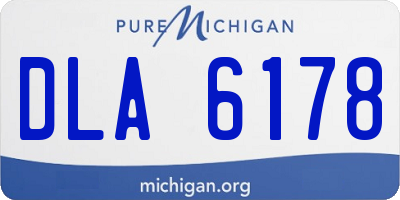 MI license plate DLA6178