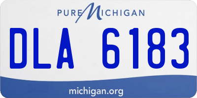 MI license plate DLA6183