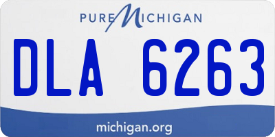 MI license plate DLA6263