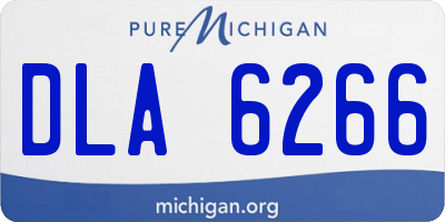 MI license plate DLA6266