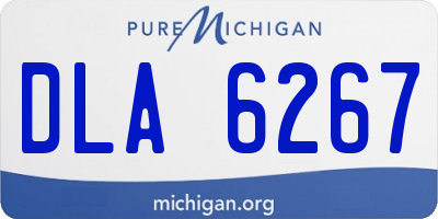 MI license plate DLA6267