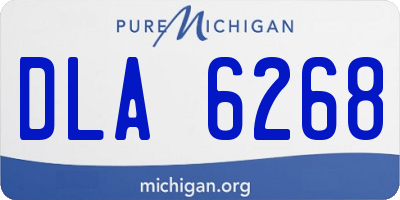 MI license plate DLA6268