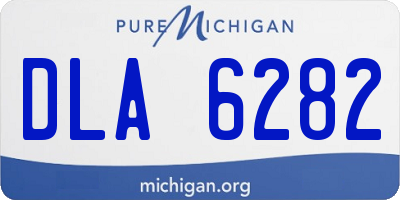 MI license plate DLA6282