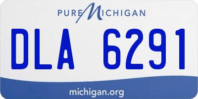 MI license plate DLA6291