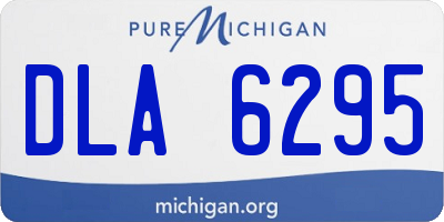 MI license plate DLA6295