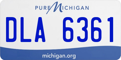 MI license plate DLA6361