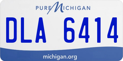 MI license plate DLA6414