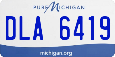 MI license plate DLA6419