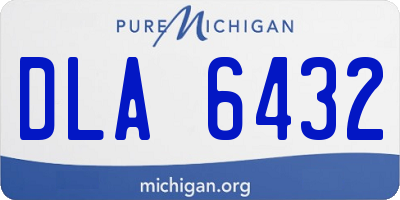 MI license plate DLA6432