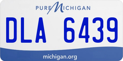 MI license plate DLA6439