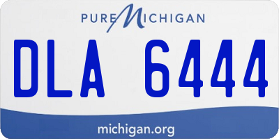 MI license plate DLA6444