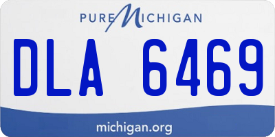 MI license plate DLA6469