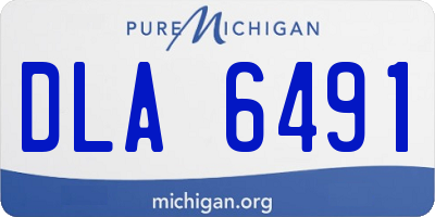 MI license plate DLA6491