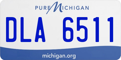 MI license plate DLA6511