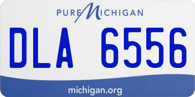 MI license plate DLA6556
