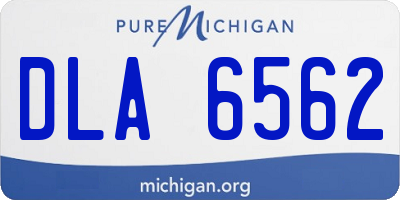 MI license plate DLA6562