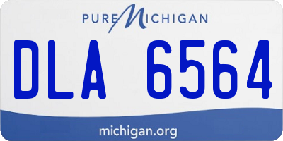 MI license plate DLA6564